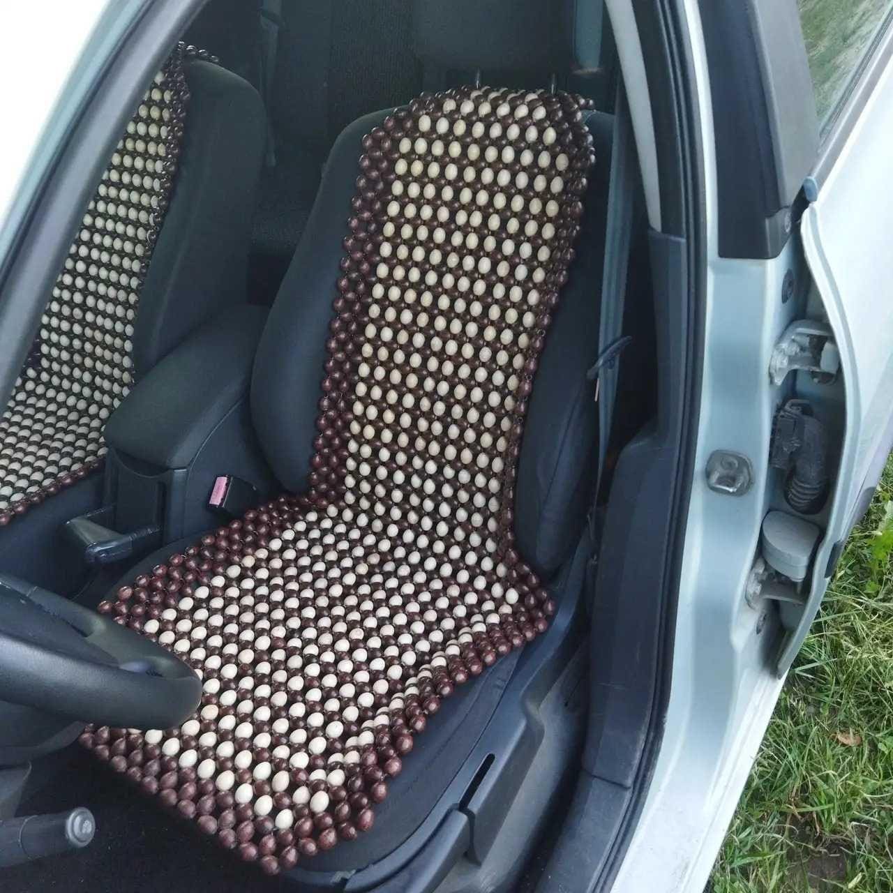 Universal Wooden Bead Car Seat Cover – Breathable & Massaging Comfort