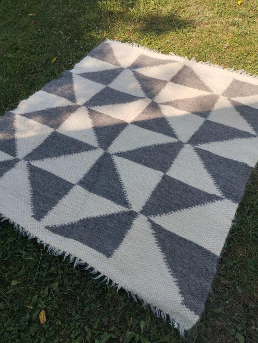 Cozy Grey Wool Blanket – Handcrafted Soft & Warm Throw, Ultra Soft, Premium Blanket