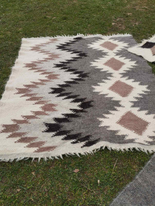 Cozy Wool Blanket 180x220  | 100% Natural Sheep Wool Throw | Handmade Warm Bedspread